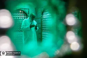 آئین غبارروبی ضریح مطهر امام رضا(ع) برگزار شد