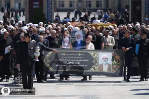تشییع پیکر حجت&zwnj;الاسلام کریم عبدالهی نژاد در حرم مطهر رضوی
