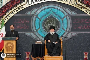 مراسم مقتل خوانی روز عاشورا در حرم مطهر رضوی