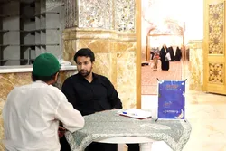 برپایی ۶ میز خدمت مشاوره و پاسخگویی دینی در حرم مطهر رضوی
