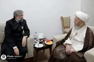دیدار مدیر عالی حرم مطهر با آیت الله سبحانی