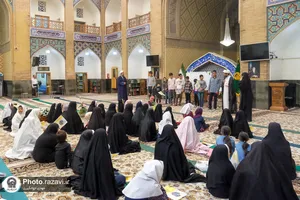 نشست قرآنی ویژه کودکان ناشنوا در حرم مطهر رضوی