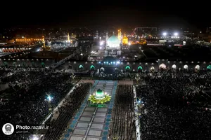 آیین خطبه خوانی شب شهادت امام رضا علیه السلام در حرم مطهر رضوی - 2