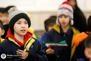 گردهمایی کودکان جهان اسلام در حرم مطهر رضوی