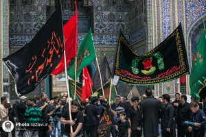 عزاداری روز تاسوعای حسینی در حرم مطهر رضوی