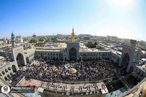 آیین تعویض پوش ضریح و پرچم گنبد منور رضوی-2