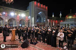 عزاداری سنتی شب سوم محرم در &laquo;حسینیه حرم&raquo;