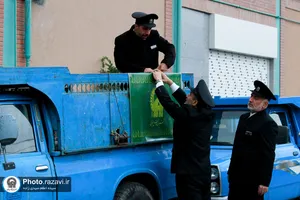 توزیع صبحانه در مدارس حاشیه شهر مشهد