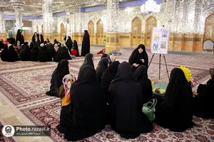 جشن دخترانه نیمه شعبان در حرم مطهر رضوی