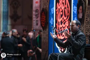 عزاداری شیعیان افغانستانی در حسینیه حرم