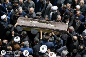 تشییع پیکر مرحوم سید جواد حجازی در حرم مطهر رضوی