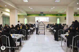 تشرف بانوان ورزشکار باشگاه سپاهان اصفهان به حرم مطهر رضوی