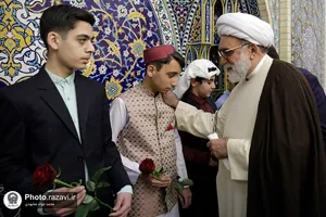 مراسم جشن میلاد امیرالمومنین در تالار ولایت حرم مطهر رضوی