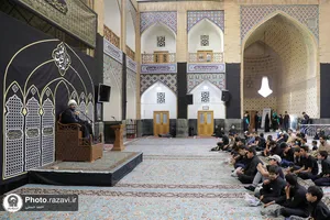 عزاداری نوجوانان در هفتمین روز شهادت امام حسین علیه السلام