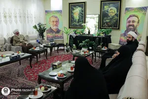 دیدار تولیت آستان قدس رضوی با خانواده شهدای جنگ رمضان-2