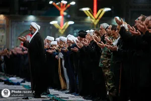 آیین خطبه&zwnj;خوانی شب شهادت امام رضا علیه&zwnj;السلام در حرم مطهر رضوی