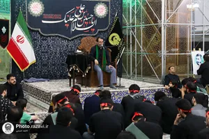 عزاداری هیئت دانشجویی در حرم مطهر رضوی