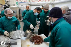 حضور جمعی از ذاکران اهل بیت در چایخانه حضرت رضا(علیه&zwnj;السلام)
