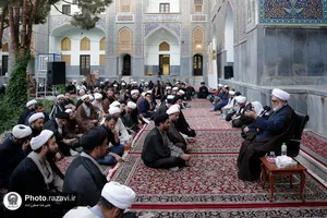 حضور تولیت آستان قدس رضوی در مدرسه دارالعلم
