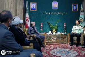 دیدار مدیر عالی حرم مطهر رضوی با فرمانده انتظامی استان خراسان رضوی