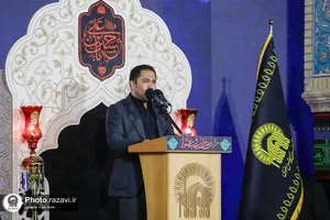 آئین خطبه&zwnj;خوانی شب عاشورا در حرم مطهر رضوی-1