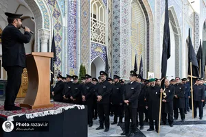 مراسم عزاداری خادمین حرم رضوی بمناسبت شهادت امام باقر علیه السلام