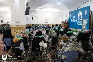 تشرف کاروان توان&zwnj;یابان زیارت اولی&zwnj; سراسر کشور به حرم مطهر رضوی