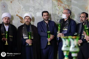 آیین خطبه خوانی شب شهادت امام رضا علیه السلام در حرم مطهر رضوی - 3