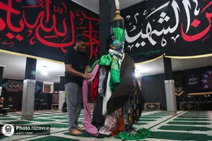 عزاداری هیئت موسی&zwnj;بن&zwnj;جعفر علیه&zwnj;السلام در حرم مطهر رضوی
