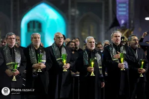 آیین خطبه خوانی شب شهادت امام رضا علیه السلام در حرم مطهر رضوی - 2