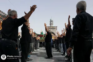 عزاداری روز شهادت امام رضا علیه&zwnj;السلام در حرم مطهر رضوی-2