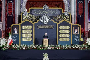 آیین خطبه‌خوانی شب عاشورای حسینی در حرم مطهر رضوی -2