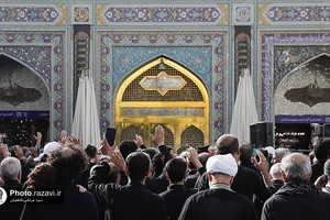 عزاداری هیئت عالم آل محمد علیه&zwnj;السلام در حرم مطهر رضوی
