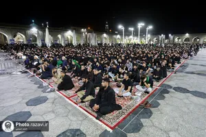 عزاداری هیأت&zwnj;های مذهبی مهاجرین افغانستانی در حرم مطهر رضوی