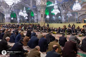ترتیل خوانی قرآن کریم در حرم مطهر رضوی