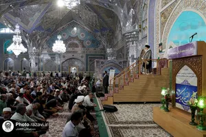 اقامه نماز عید سعید قربان در حرم مطهر رضوی
