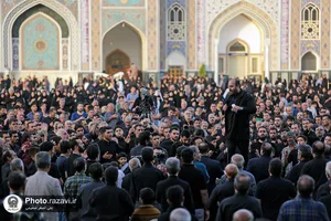مراسم چهار پایه&zwnj; خوانی در حرم مطهر رضوی