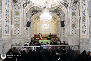 تشرف کاروان رزمندگان دفاع مقدس از خراسان جنوبی به حرم مطهر رضوی