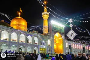 حال و هوای حرم مطهر رضوی در شب میلاد امام حسن مجتبی علیه السلام