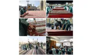 فرش‌آرایی بیش از ۲۰۰ هزار مترمربع از حرم رضوی برای تحویل سال و عید سعید فطر