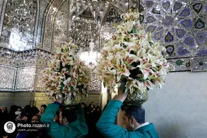 حال و هوای حرم مطهر رضوی در روز میلاد جوادالائمه علیه&zwnj;السلام