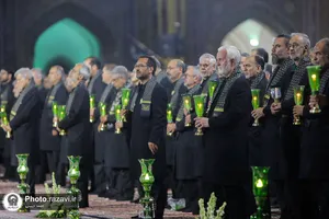آئین خطبه&zwnj;خوانی شب شهادت امام حسین (ع) در حرم مطهر رضوی