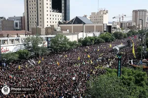 تشییع رئیس&zwnj;جمهور شهید و همراهان در مشهدالرضا&zwnj;&zwnj;علیه السلام -1