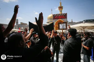 عزاداری روز اربعین حسینی در حرم مطهر رضوی
