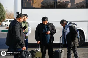 ورود کاروان تیم فوتبال منتخب 98 به مشهد