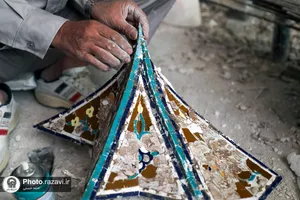 طراحی، ساخت و نصب مقرنس باب الهادی (علیه السلام)