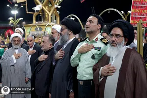 مراسم بزرگداشت چهلمین روز تدفین رهبر شهید انقلاب اسلامی در حرم مطهر رضوی