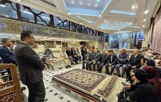 بازدید از زنجیره تولید فرش رضوی