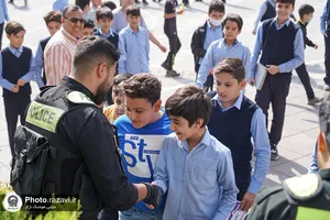 گرامیداشت هفته نیروی انتظامی در دبستان امام رضا(ع)