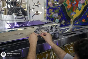 اصلاح نورپردازی روضه منور رضوی